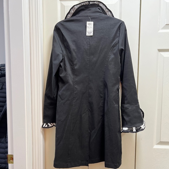 Joseph Ribkoff, black pea coat - Picture 2 of 4